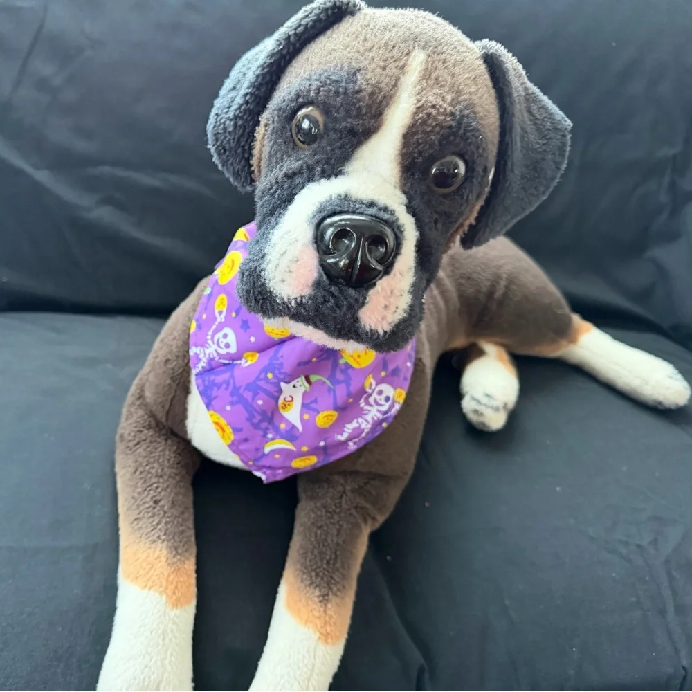 New Pumpkin, Ghost, and Skeleton Design Dog Bandanna
